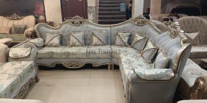 Royal Hand Carved L Shape Living Room Sofa Set