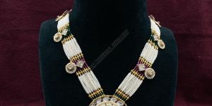 Royal Pearl Layered Kundan Necklace Set
