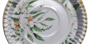 Leaves Printed Paper Plate