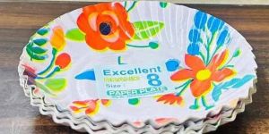 Printed Round Disposable Plate