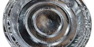 6 Inch Plain Silver Foil Paper Plate