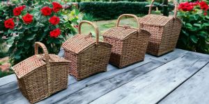 Cane Rattan Picnic Basket