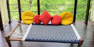 Cotton Rope Wooden Charpai