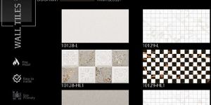 Classic Grid Mosaic Digital Ceramic Wall Tiles