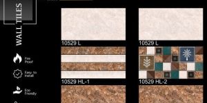 Rustic Mosaic Gloss Finish Ceramic Wall Tiles