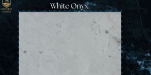 Polished White Onyx Marble Slab