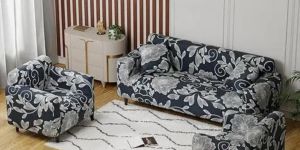 5 Seater Cotton Printed Sofa Cover