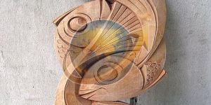 Decorative Wooden Fish Showpiece