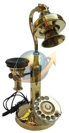 Golden Brass Antique Telephone