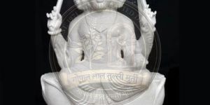 White Marble Kartikeya Statue