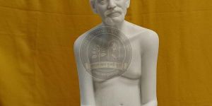 White Marble Sant Shree Gajanan Maharaj Statue