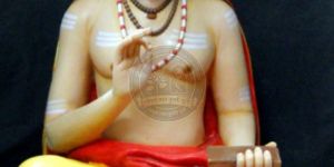 White Marble Shankaracharya Statue