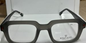 Grey Square Frame Eyeglasses Frame