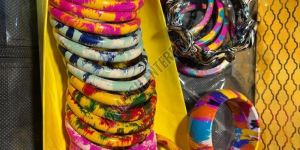 Handcrafted Multicolor Glossy Lac Bangle