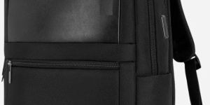Black Polyester Laptop Compartment Office Bag