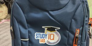 Blue Heavy Polyester School Backpack