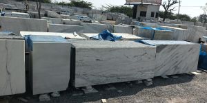 White Alberta Floor Marble Slab