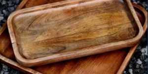 Rustic Rectangular Wooden Tray