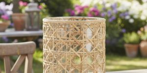 Cane T Light Candle Holder