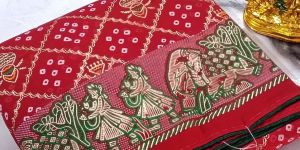 Ladies Foil Print Saree