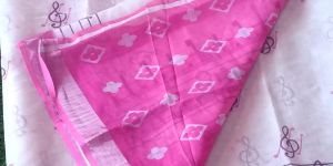 Ladies Printed Linen Cotton Saree