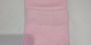 Light Pink Plain Ankle Length Ladies Socks