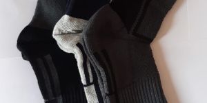 Men Cotton Patterned Crew Socks