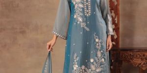 Embroidered Silk Suit
