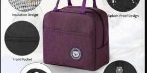 zipper women men insulated lunch bag