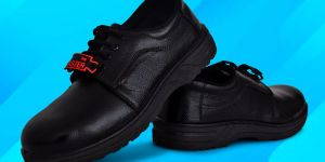 Anti-Slip Sole Leather Safety Shoes