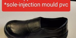 Ladies Black Leather Safety Shoes