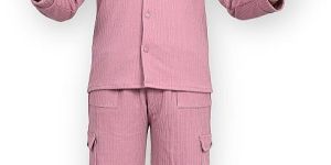 Kids Boys Pink Co-Ord Set with Buttoned Shirt