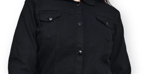 Ladies Black Denim Jacket