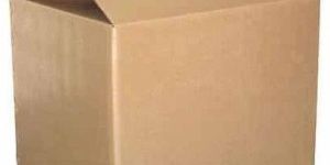 Brown Rectangular Kraft Paper Corrugated Box