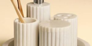 Marble Bathroom Accessories Set
