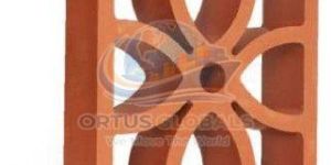 Four Petal Breeze Burnt Clay Block