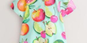 Kids Fruit Print Frock