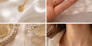 Anti-Tarnish Smiley Pendant Chain