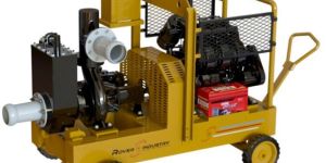 Small Four Wheel Diesel Engine Driven Dewatering Pump