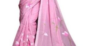 Hand Painting Khadi Cotton Saree