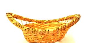 Hand Woven Boat Styled Aluminum Metal Basket