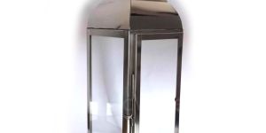 Hanging Stainless Steel Lantern with Cloister Dome and Glass