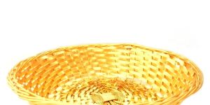 Traditional Hand Woven Aluminum Fruit & Bread Basket