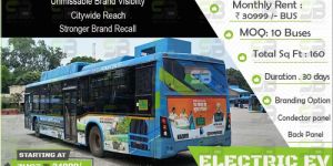 Dtc Electric AC Buses Advertising in Delhi