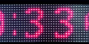 p10 digital clock