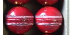 Red Leather Cricket Ball