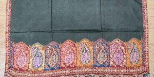 Embroidery Kalamkari Silk Shawl