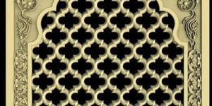 CNC Carved MDF Jali Wall Panel