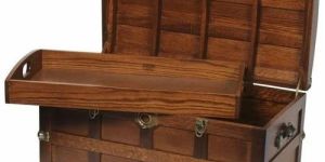 Vintage Wooden Storage Trunk Box