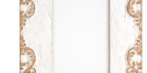 Handcrafted Wooden Photo Frame with Floral Design - Elegant Picture Frame for Home Decor and Gifts